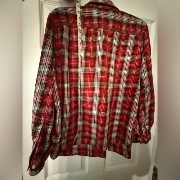 Ralph Lauren Red and Black Plaid women's Shirt - Picture 7 of 8
